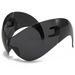 Men's Sunglasses Ins Style Y2K Sunglasses For Women And Men Universal Frameless Sunglasses Millennium Future Oversized Punk Style_viptrois.com