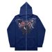 Fleece Hoodie Sweatshirt Gothic High Street Full Zipper Oversized Jacket Unisex Streetwear Y2_viptrois.com