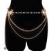 Foreign Trade Waist Chain Women's Metal Sunflower Belt Body Chain European and American Cross-border Atmosphere Adjustable dress Waist_viptrois.com