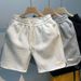 Men's Clothing Youth Popular Summer Fashion Trend Brand Men's Trendy Loose Shorts Trendy Jacquard Casual Pants New Style Casual Pants_viptrois.com