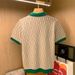 Men's Clothing Light Luxury Polo Shirt Men's Summer Thin Ice Silk Men's High End Grid Pattern Contrast Color Short Sleeved T Shirt_viptrois.com