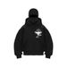 Men's Clothing American Style Double Hooded Loose Ninja Punk Style Gothic Cardigan Zipper Hooded Sweatshirt_viptrois.com