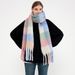 Scarves New Winter Plaid Tassel Scarf Women's Cashmere Wool Warm Long Neck Shawl_viptrois.com