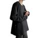 Spring And Autumn Side-breasted Sweater Men's Ins Crew Neck Pullover Versatile Trend Hong Kong Trend Loose Long Sleeve T-Shirt Top_viptrois.com