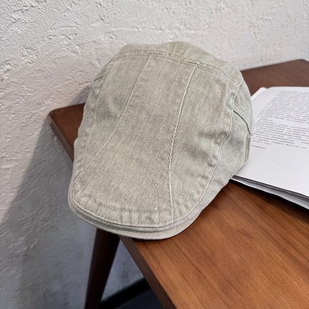 Women's Hats Retro Forward Hat For Women Summer New Style Old Face Hot Girl British Style Fashion Solid Color Painter Hat Trend_viptrois.com