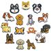 Cute Dog Series Cartoon Shoes Flower Shoe Buckle Soft Rubber PVC Shoe Accessories Accessories Slippers Sandals Accessories_viptrois.com