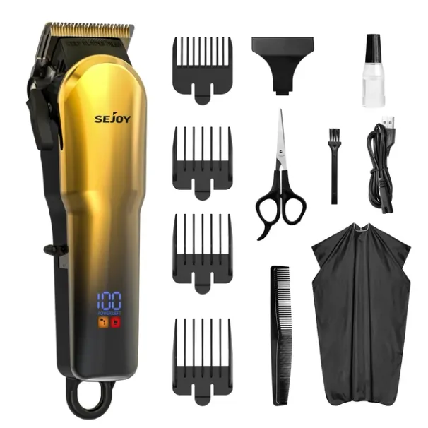 Sejoy Electric Trimmer 5800RPM Professional Rechargeable Shaver Cutting hine for Men Hair Clipper Barber Shop_viptrois.com