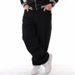 Man's clothing Skateboard pants Street hip hop jeans men's trend loose casual long pants plus size_viptrois.com