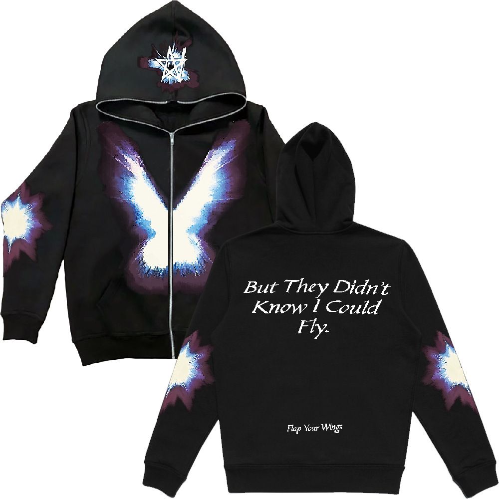 2023 Punk Harajuku Jacket Y2k Gothic Zipper Hoodie Sweatshirt_viptrois.com