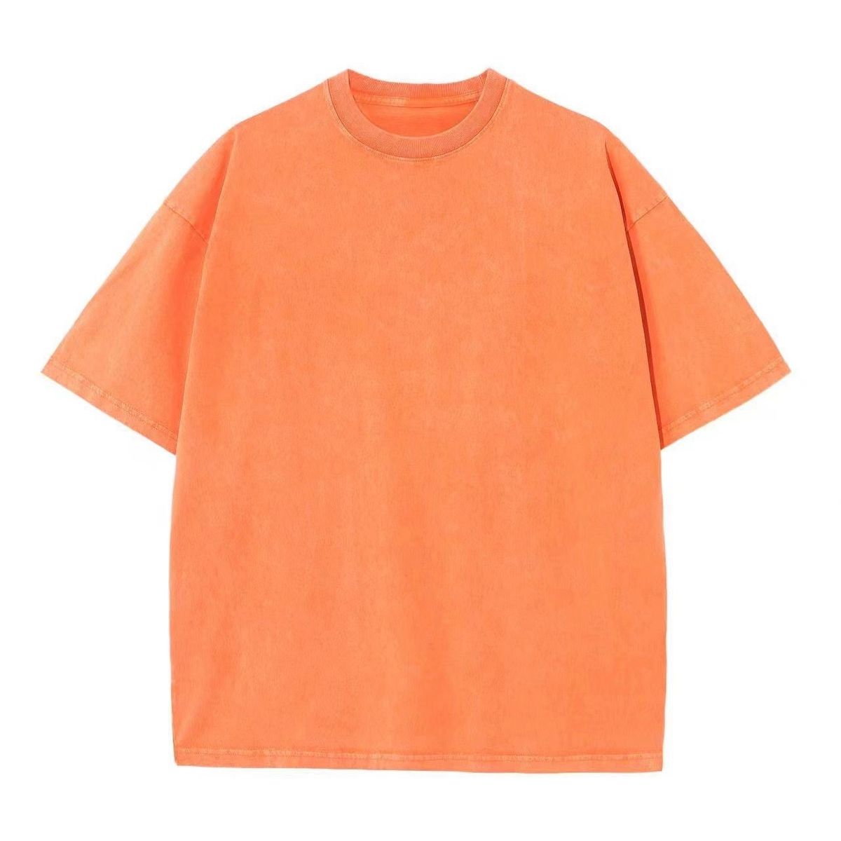 Men's Clothing National Trend Style Letter Printing Men's Pullover Washed Short Sleeved Printed T Shirt Wholesale Wish_viptrois.com