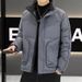 2024 Standing Collar Men's Short Autumn And Winter New Style Thick Youth White Duck Down Warm Casual Couple Jacket_viptrois.com