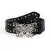 Summer New Rivet Butterfly-Shaped Personality Punk Style Jeans Fashion Versatile Pants High-End Feel Women's Belt_viptrois.com