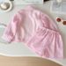 Kids’ Clothing Girls Suit Thin Summer New Style Fashionable Baby Girl Vertical Stripes Long Sleeved Sun Protection Clothing Shorts Three Piece Suit_viptrois.com