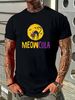 Cute Cat Vampire Halloween Design For Girl T-Shirt Stretched Breathable Slightly Summer Soft Top For Everyday Wear T-Shirt For Women Casual Fashion Print Round Neck Short Sleeve Women Women Top Graphic Tees Casual Stylish Streetwear Graphic Unisex_viptrois.com