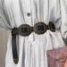 Shell Belt Women, High-End Feel, Suitable For Suits And Dresses, Decoration, Versatile Ins Style, Thin Waist Cincher_viptrois.com
