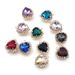 New Decorative Love Color Jewel Crystal Diamond Shoes Flower Shoe Buckle DIY I-button Shoe Accessories Accessories_viptrois.com
