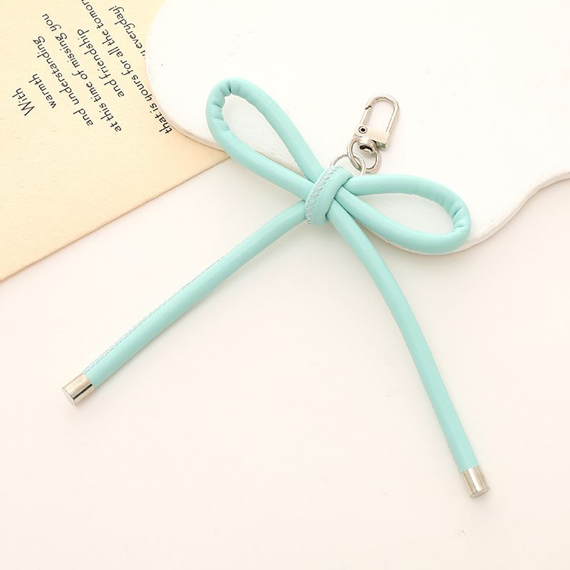 Bag Charm Hot Selling New Leather Bow Heart Pendant Luggage Keychain Pendant Creative All Match Small Jewelry Pendant Chain_viptrois.com