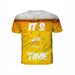 Spring/Summer Men's Short Sleeved T-shirt Malt Beer 3D Digital Printing Party Fashion Loose Shirt_viptrois.com