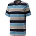 Men's Clothing Short Sleeved Striped Print Youth Casual T Shirt Polyester Round Neck Top_viptrois.com