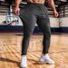 Men's Clothing Quick-Dry Cooling Sports Pants With Moisture-Wicking Fabric, Breathable & Comfortable For Casual Wear, Straight Leg Fit - Black_viptrois.com