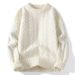 Winter Bottoming Shirt Round Neck Sweater Twist Knit Pullover Men's Fried Dough Twists Knit_viptrois.com