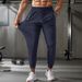 Men's Clothing Silk Trousers Men's Thin Breathable Large Size Casual Stretch Trousers Flat Leg Quick Drying Trousers_viptrois.com