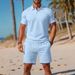 Men’s Summer Casual Polo & Shorts Set – Breathable Mesh Fabric, Slim Fit (S-XXXL, Quick-Dry & UV Protection, Gym-to-Street Versatile)_viptrois.com