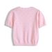 Cross Border A Type Children's Round Neck Hollow Bow Summer Thin Short Sleeved T Shirt Breathable Girls Knitted Tops Wholesale_viptrois.com