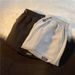 Men's Clothing Waffle Thin Shorts Men Summer Style Trendy Brand Loose Straight Casual Hong Kong Style Five Point Sports Mid Length Pants_viptrois.com