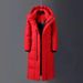 Knee-length Men's Down Jacket Winter New Thickened Warm Fashion Trendy Jacket_viptrois.com
