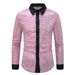 Men's Clothing Foreign Trade New Large Diamond Shaped Nightclub Shirt Men's Performance Costume Design European And American Long Sleeved Lapel Shirt_viptrois.com
