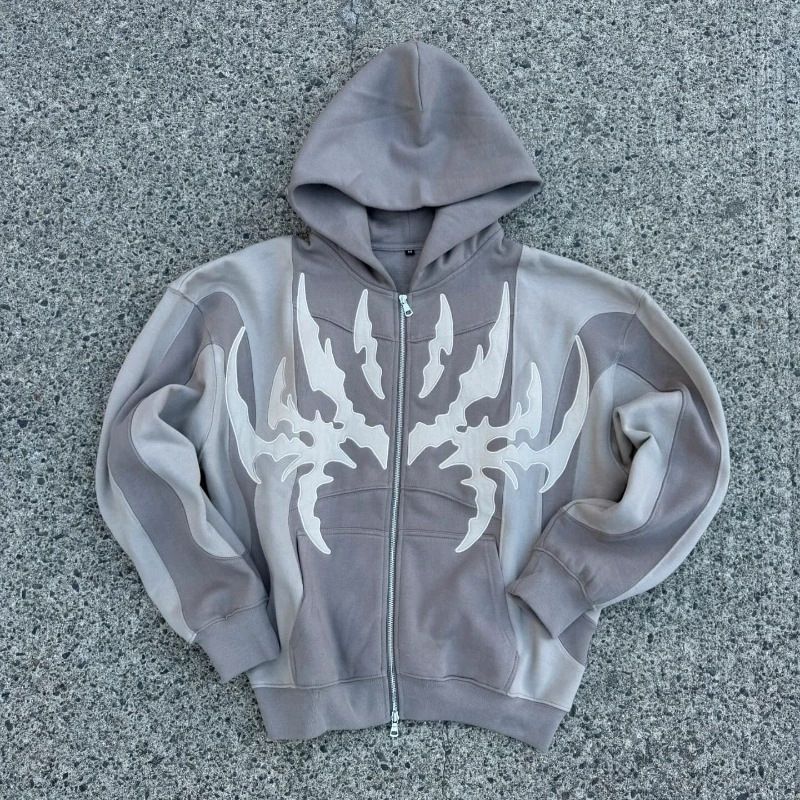 Gothic Hip Hop Punk Style Men's Hoodie European American Cross Border 3D Digital Printed Casual Top_viptrois.com