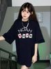 American High Street Trendy Card Poker Letters Pure Cotton Short Sleeved T-shirt For Men And Women Summer Ins Style_viptrois.com