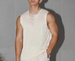 American Street Style Niche Design V-Neck Knit Vest For Men Casual Loose Simple Solid Color Sleeveless Top Trendy_viptrois.com