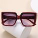 New Large-frame Retro And Thin High-end Sunglasses Korean Version Fashion Square Sunscreen Personalized Sunglasses Wholesale_viptrois.com