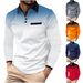 Men's Clothing Autumn Fast Sale Men's Long Sleeved Polo Shirt Printed Polka Dot Lapel Sports Top_viptrois.com