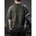 Genuine Summer New 2025 High-end Short-sleeved T-shirt Men's American Casual Heavy Fashion Half-sleeved T-shirt Top Tide_viptrois.com