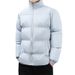 Men's Winter Padded Jacket With Stand Collar - Lightweight Warm Coat For Couples, Japanese Streetwear Style, Thickened Short Puffer Coat_viptrois.com