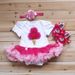 One Year Old Baby Birthday Gift High Quality Cotton Romper Dress Gold Shoes Crown Headwear Three Piece Set_viptrois.com