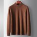 Pure 100% Pure 2025 Autumn Winter Medium Thick Men's Mid-Neck Inner Layer Merino Wool Sweater_viptrois.com