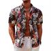 Men's Clothing Printed Shirt Lapel Men's Casual Short Sleeve Pocket 3D Straight Hair Summer_viptrois.com