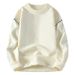 Pullover Round Neck Color Line Long Sleeve Sweater Trendy Men's Warm Casual Knitted Sweater Men's Clothing_viptrois.com