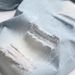 Men's Trendy Light Colored Ripped Denim Shorts Summer Outer Size Available Mid-Length Loose Straight Leg Five Point_viptrois.com