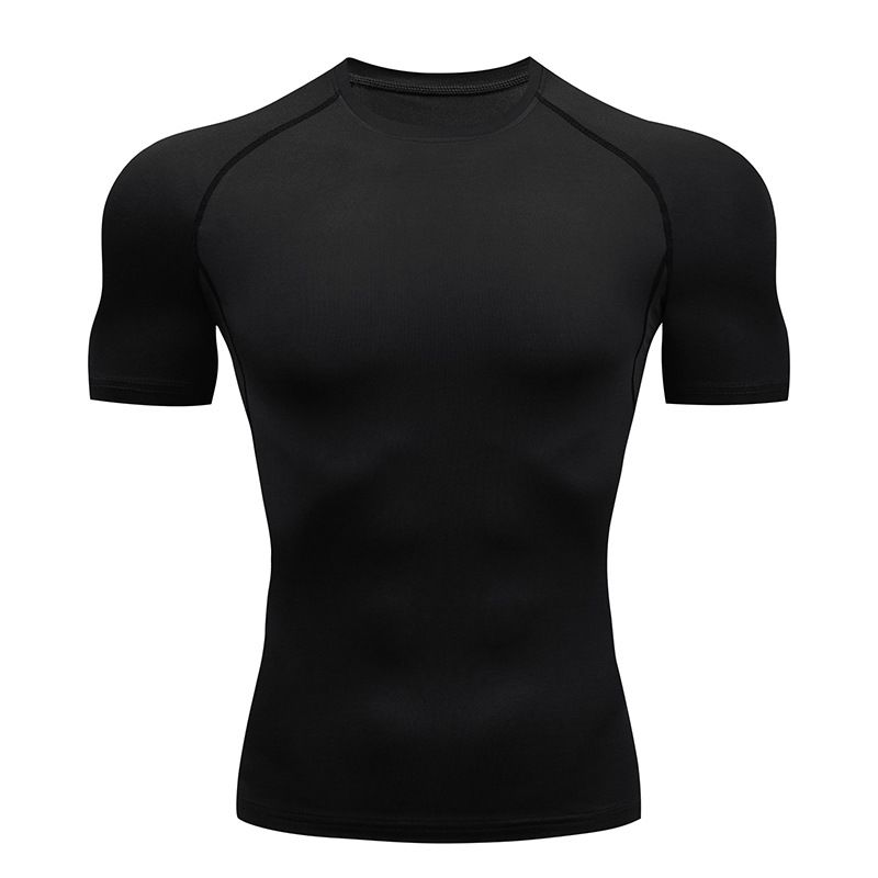 Men's Clothing Men's Sports Tight Short Sleeved Quick Drying Clothes Running Compression Cycling T Shirt Sportswear_viptrois.com