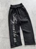 Men's Fashion Hoodie And Ripped Straight Leg Pants Set Trendy Streetwear Zip Up Double Hood Sweatshirt_viptrois.com