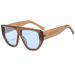 Men's Sunglasses Fashion Sunglasses For Men And Women Retro Photo Taking Large Square Frame Anti Ultraviolet Glasses Handsome Thick Legged Sunglasses_viptrois.com