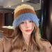Autumn Winter Korean Edition Dopamine Mink Hair Bowl Hat, Warm Versatile Knitted Women, Thickened and Cold resistant_viptrois.com