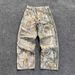 American Retro High Leopard Print Wide-Leg Jeans For Men, Trendy Brand Street Style, Loose Straight Casual Long Pants_viptrois.com