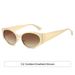 Men's Sunglasses Personalized Iron Cat Eye Sunglasses Sun Protection And UV Protection Fashion Gradient Small Frame Metal Ladies Sunglasses New_viptrois.com