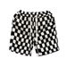 Men's Retro Checkered Casual Shorts Style High Street Loose Fit Sporty Five Point Pants Summer New Arrival_viptrois.com